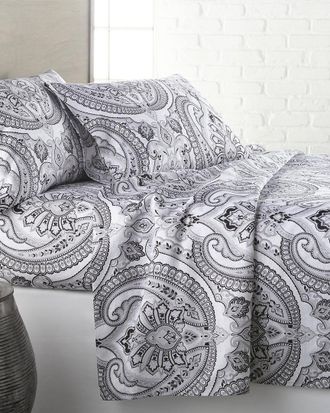Southshore Fine Linens Southshore Linens Pure Melody Classic Paisley Printed Easy Care Sheet Set