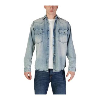 HUGO BOSS Denim Shirt Western Stijl - Heren - Spijkeroverhemden - Blauw - XS - Denim - Overhemden