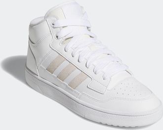 adidas Sneaker ADIDAS SPORTSWEAR RAPID COURT MID, Damen, Gr. 42,5, weiss (cloud wei&szlig;, core wei&szlig;, cloud wei&szlig;), Leder, Synthetik, Schuhe Sneaker