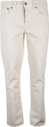 Cycle Beige Cotton Elastane Mens Stretch Jeans