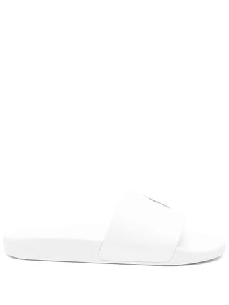 Polo Ralph Lauren embossed-Polo Pony slides - men - Plastic/Polyethylene vinyl acetate (PEVA)/Polyethylene vinyl acetate (PEVA) - 3 - White