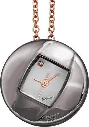 Akribos XXIV Diamond White Dial Ladies Watch AK1053GN