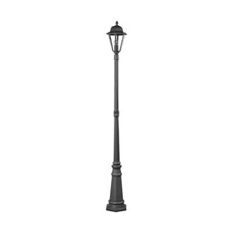 Lindby Farola exterior de Aluminio Negro
