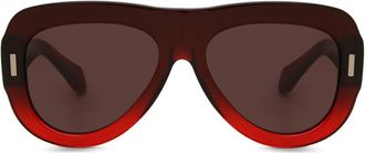Ferragamo SF2029SE 615 Womens Sunglasses Red Size 57