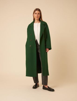 Nobody's Child Green Double Breasted Coat