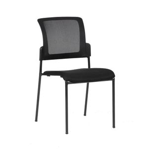 Serena Serena - Silla De Oficina Boulder, Silla De Sala De Espera De Oficina Acolchada, Silla De Espera Ergon&oacute;mica, Cm 58x47h87, Negro