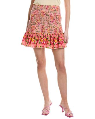 Farm Rio Farm Rio Painted Bananas Mini Skirt