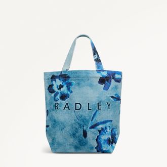 Radley London Denim Small Open Top Grab Painterly Floral SS26 Radley London