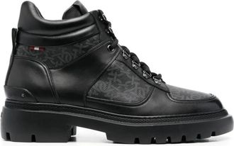 Bally Kuitlaarsjes - Heren - Veterlaarzen - Zwart - 45 EU - Katoen - Schoenen