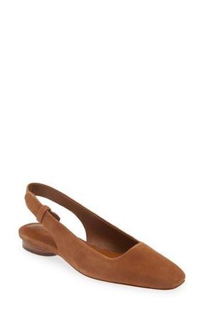 Vince Vida Slingback Flat in Dark Caramel at Nordstrom Rack, Size 5