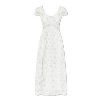 LoveShackFancy Midi Dresses, female, White, Size: L Suvi Dress