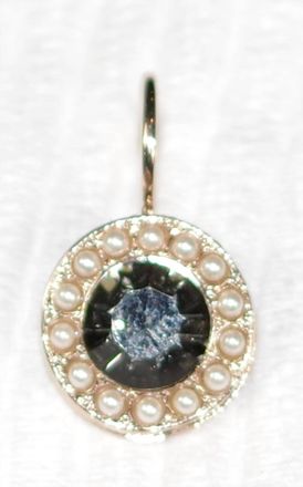 Mariana Womens Earl Earrings In Grey / Pearl