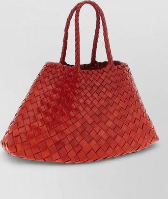 Dragon Diffusion santa croce small leather tote bag