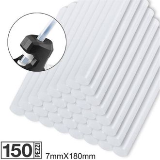 Trade Shop Trade Shop - 60 Stick Per Pistola Colla A Caldo Bastoncini Diam. 11mm Per 18cm Termofusibile