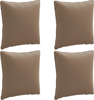vidaXL Cojines De Respaldo De 4 Piezas Putten 4 Pcs 100% Poli&eacute;ster Vidaxl