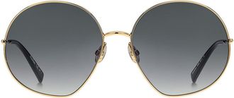Max Mara Gold MM Gleam I Large Round Sunglasses