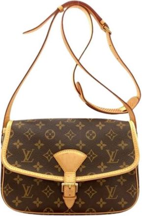 Louis Vuitton Pre-owned Monogram Canvas Shoulder Bag - Dames - Vintage Schoudertas - Bruin - ONE Size - Vintage