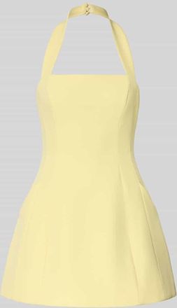 Bardot Bardot Neckholder-Cocktailkleid Modell NEVELLE HOURGLASS in Hellgelb, Gr&ouml;&szlig;e 34