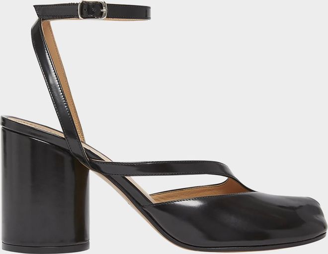 Tabi Leather Split-Toe Pumps