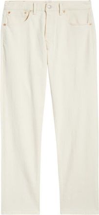 Madewell The 1991 Artisan Comfort Selvedge Straight Leg Jeans in Ecru at Nordstrom, Size 30 X 32