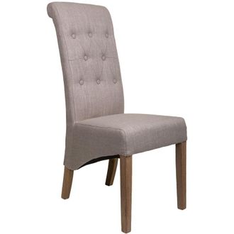 Wanderlust Deco Wanderlust Deco - Silla De Madera Tapizada Gris 44x58x48/107