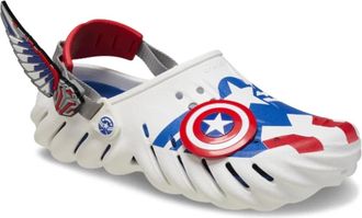 Crocs Captain America Echo 209478-100 Clogs White Comfort Shoes JAX714