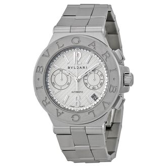 Bulgari Pre-owned Bvlgari Diagono Chronograph Argente Dial Mens Watch DG40C6SSDCH