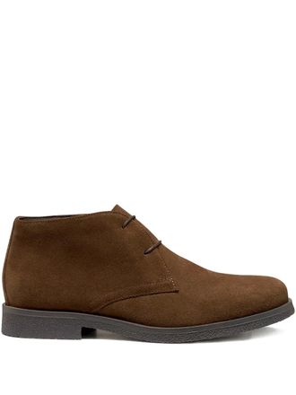 Geox Spherica lace-up suede boots - men - Suede/Calf Leather/Rubber - 43 - Brown