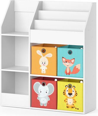 Vicco Estanter&iacute;a Infantil Luigi, Blanco, 100.4 X 114.2 Cm Con 4 Cajas Plegables (color) Vicco