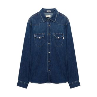 Roy Rogers Hombre, Camisas, Azul, Talla: 2XL