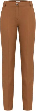 Marella Emmamico 2 Straight Broeken - Dames - Straight fit broeken - Bruin - S - Polyester - Broeken