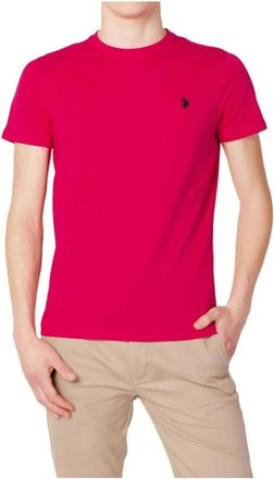 U.S.Polo Association Hombre, Camisetas, Rosa, Talla: 2XL
