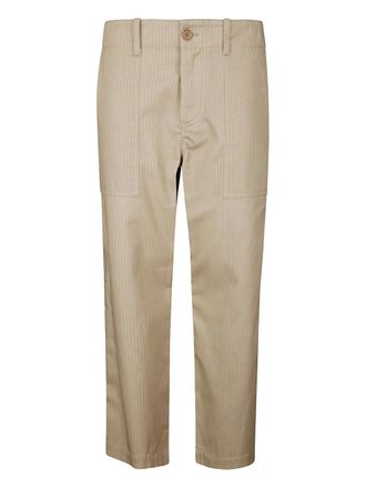 JEJIA Camille pinstripe pocket trousers - Neutrals