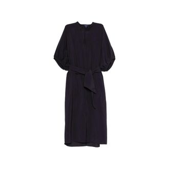 SOEUR Belted Short-sleeved Dress