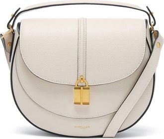 DeMellier Siena Leather Saddle Crossbody Bag in Chalk at Nordstrom