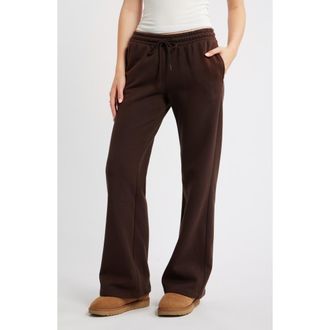BP. Baggy Flare Leg Sweatpants in Brown Coffee at Nordstrom, Size Xx-Small