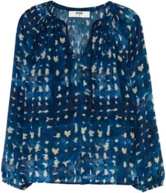 Five Jeans Biche Blouse - Dames - Blouses - Blauw - S - Overhemden