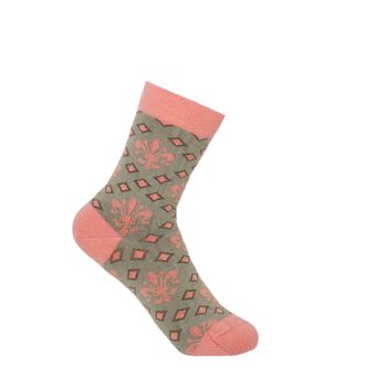 Peper Harow Fleur De Lis Womens Socks - Grey