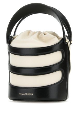 Alexander McQueen 7871261vpgi 1090 Black Borse A Secchiello Bag