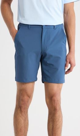 Greg Norman Classic Flat Front Golf Shorts in Ensign Blue at Nordstrom, Size 32