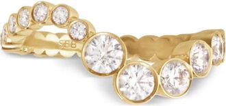 Sophie Bille Brahe Anello Ensemble Ocean in oro giallo 18 carati riciclato con diamanti