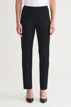 Ming Wang Straight-Leg Knit Pants in Black at Nordstrom, Size Xx-Small