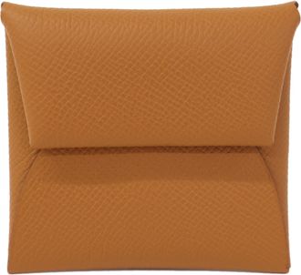 Herm&egrave;s Gold Epsom Leather Coin Purse/Coin Case (Pre-Owned)