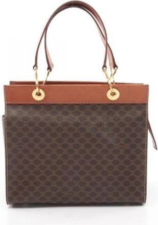 Celine Pre-owned Vintage Canvas Handtas - Dames - Vintage Handtas - Bruin - ONE Size - Vintage