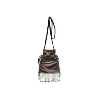 Maliparmi Pochette Embroidery Rugiada - - Bags - Donna - Marrone - ONE SIZE
