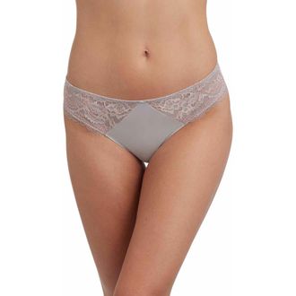 Skarlett Blue Minx Lace Thong in Pebble/peach at Nordstrom, Size X-Large