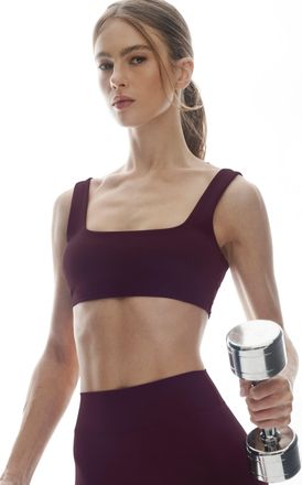 Alo Softsculpt Precision Bra in Rich Bordeaux, Size: Medium