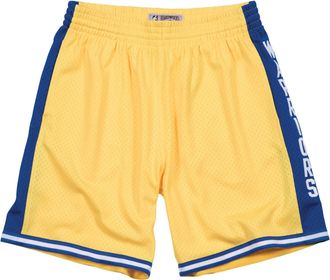 Mitchell & Ness x NBA Golden State Warriors Home 1974-75 Swingman Shorts Yellow Blue SMSHGS18229-GSWYELL74