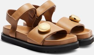 Loewe Sandali Pebble in pelle