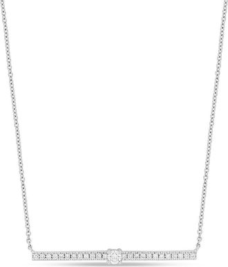 Bony Levy Linea 18K White Gold Diamond Bar Pendant Necklace in 18Kw at Nordstrom Rack